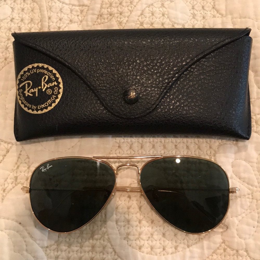 Classic rayban aviators gently worn